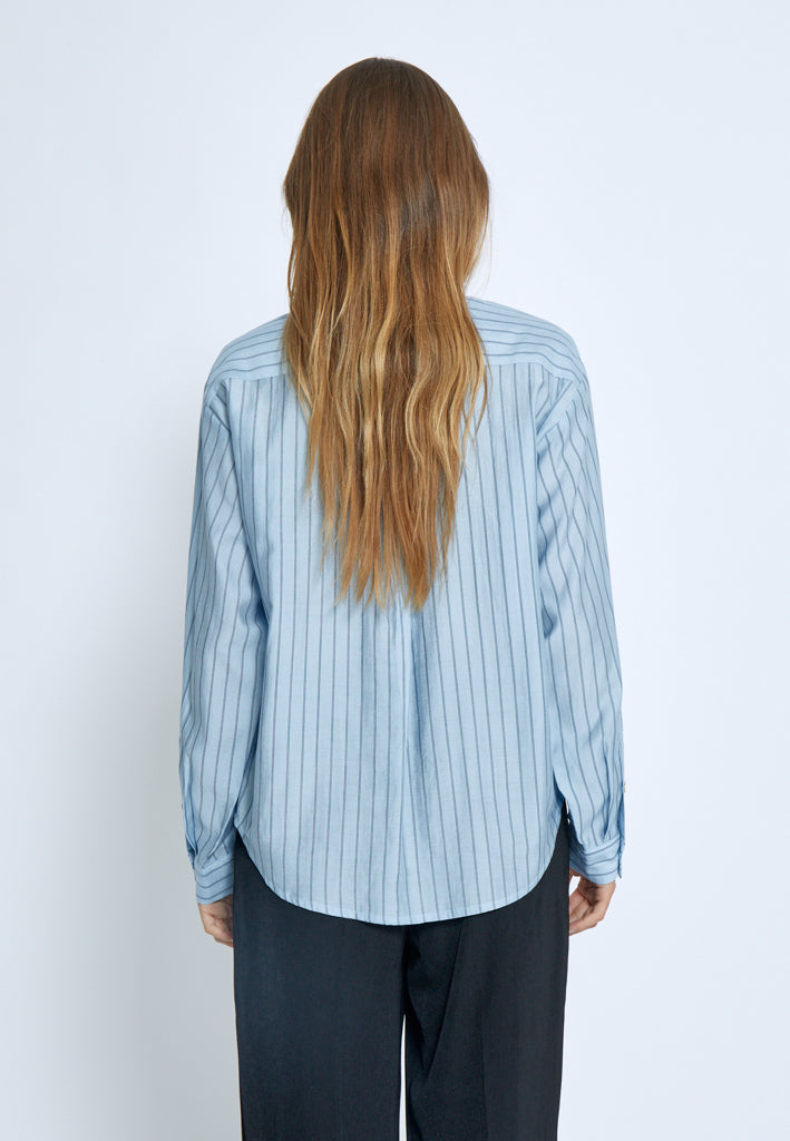 Peppercorn PCFelia Striped Shirt Shirt 520S Allure Blue Stripe