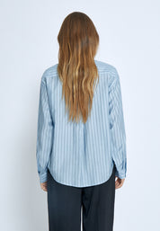 Peppercorn PCFelia Striped Shirt Shirt 520S Allure Blue Stripe