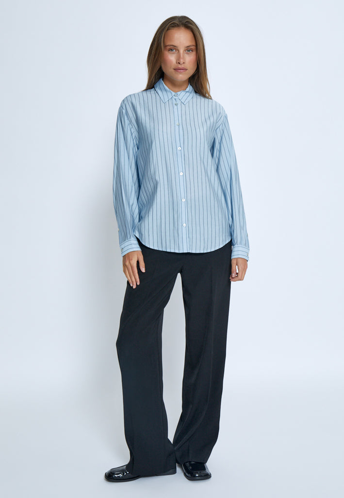 Peppercorn PCFelia Striped Shirt Shirt 520S Allure Blue Stripe