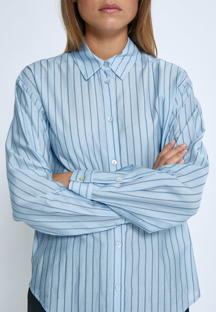 Peppercorn PCFelia Striped Shirt Shirt 520S Allure Blue Stripe