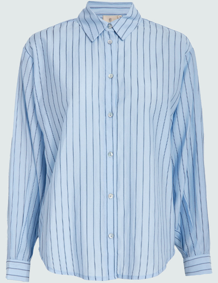 Peppercorn PCFelia Striped Shirt Shirt 520S Allure Blue Stripe