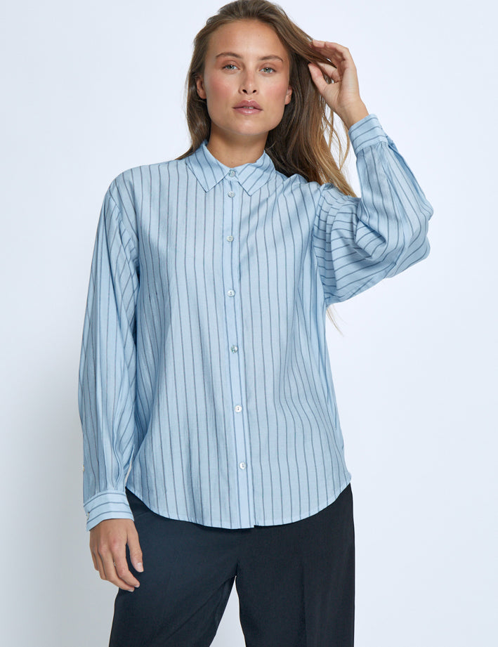 Peppercorn PCFelia Striped Shirt Shirt 520S Allure Blue Stripe