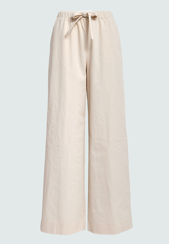 Peppercorn PCFia Belt Pant Pant 0202 Whitecap Grey