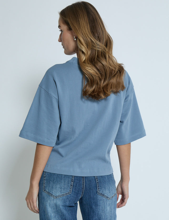 Peppercorn PCFiola GOTS T-shirt T-Shirt 1039 FADED DENIM