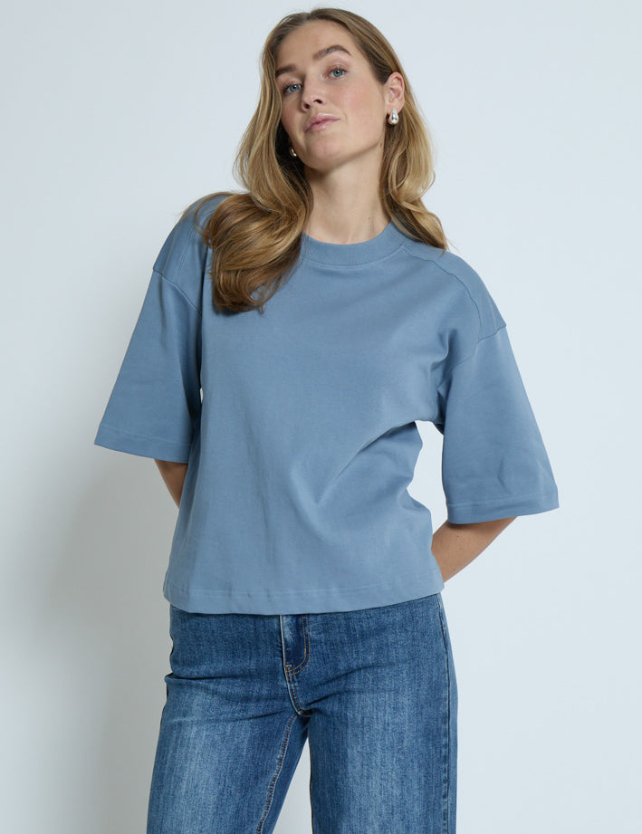 Peppercorn PCFiola GOTS T-shirt T-Shirt 1039 FADED DENIM