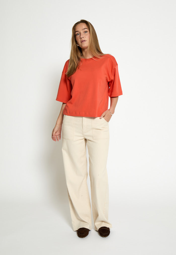 Peppercorn PCFiola GOTS T-shirt T-Shirt 4174 Hot Coral