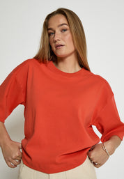 Peppercorn PCFiola GOTS T-shirt T-Shirt 4174 Hot Coral