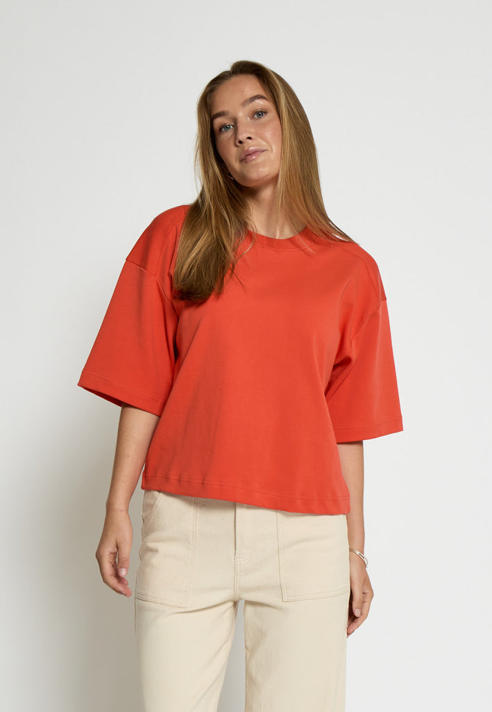 Peppercorn PCFiola GOTS T-shirt T-Shirt 4174 Hot Coral