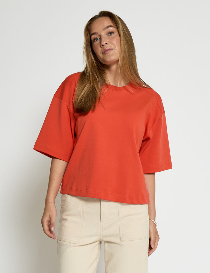 Peppercorn PCFiola GOTS T-shirt T-Shirt 4174 Hot Coral