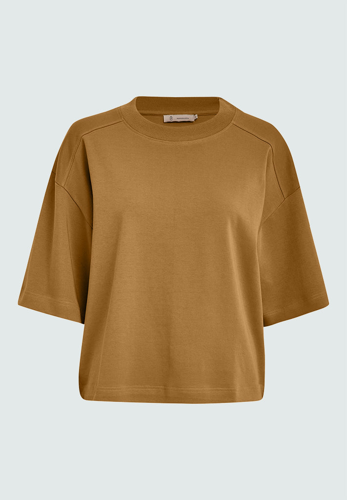 Peppercorn PCFiola GOTS T-shirt T-Shirt 5600 Tobacco Brown