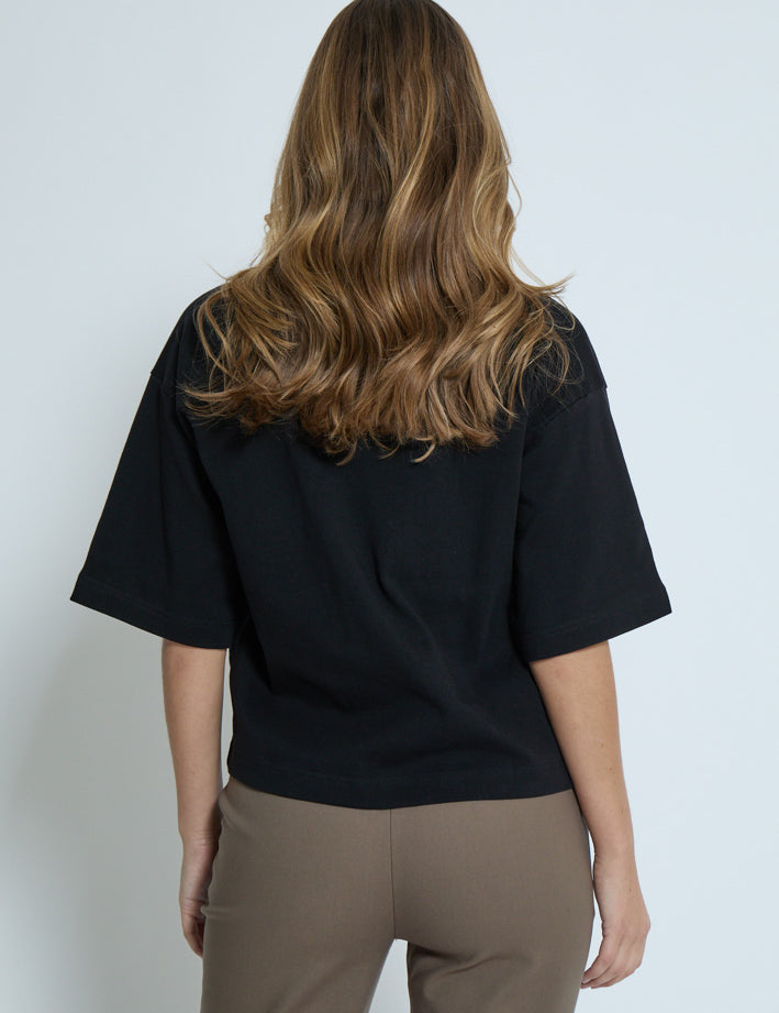 Peppercorn PCFiola GOTS T-shirt T-Shirt 9000 Black