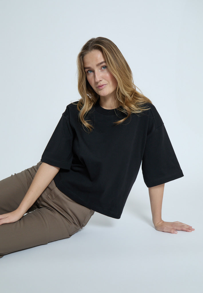 Peppercorn PCFiola GOTS T-shirt T-Shirt 9000 Black