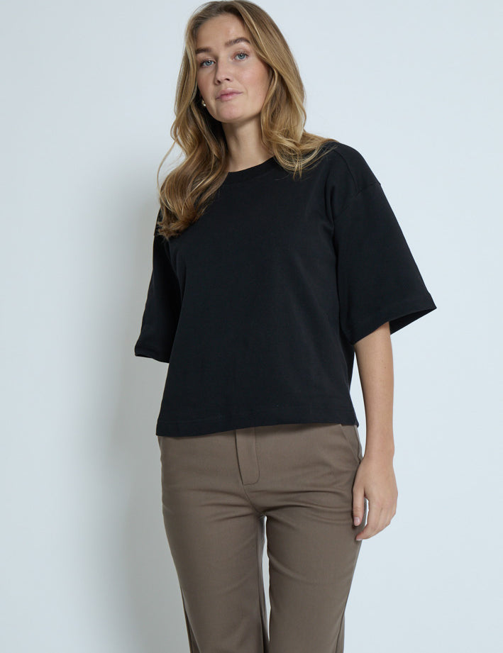 Peppercorn PCFiola GOTS T-shirt T-Shirt 9000 Black