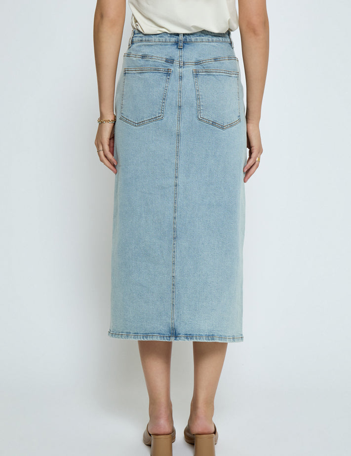 Peppercorn PCFione Skirt Skirt 9600 Light Blue Wash