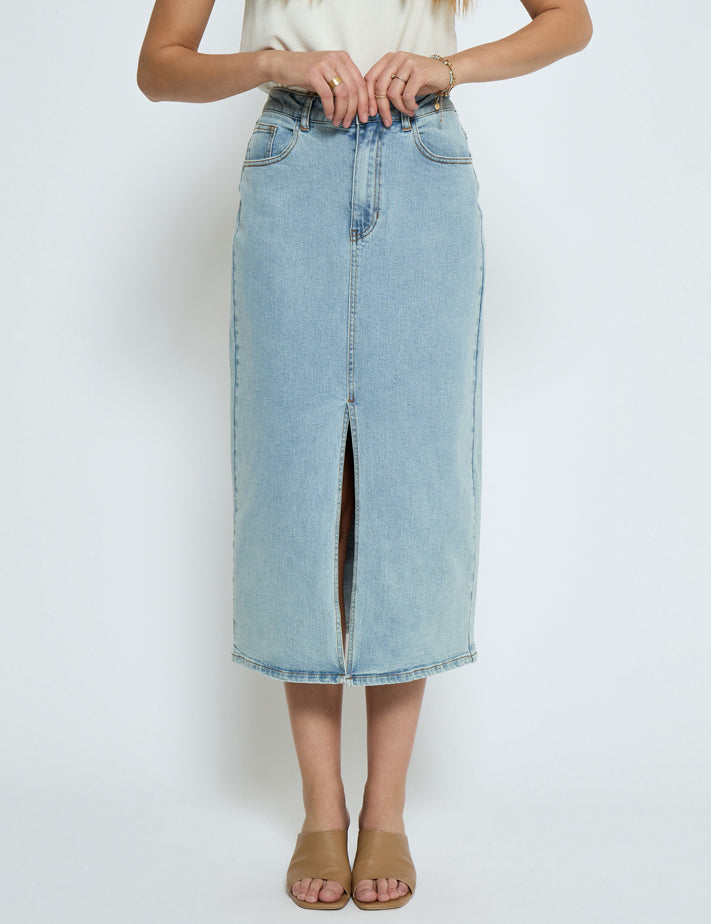 Peppercorn PCFione Skirt Skirt 9600 Light Blue Wash