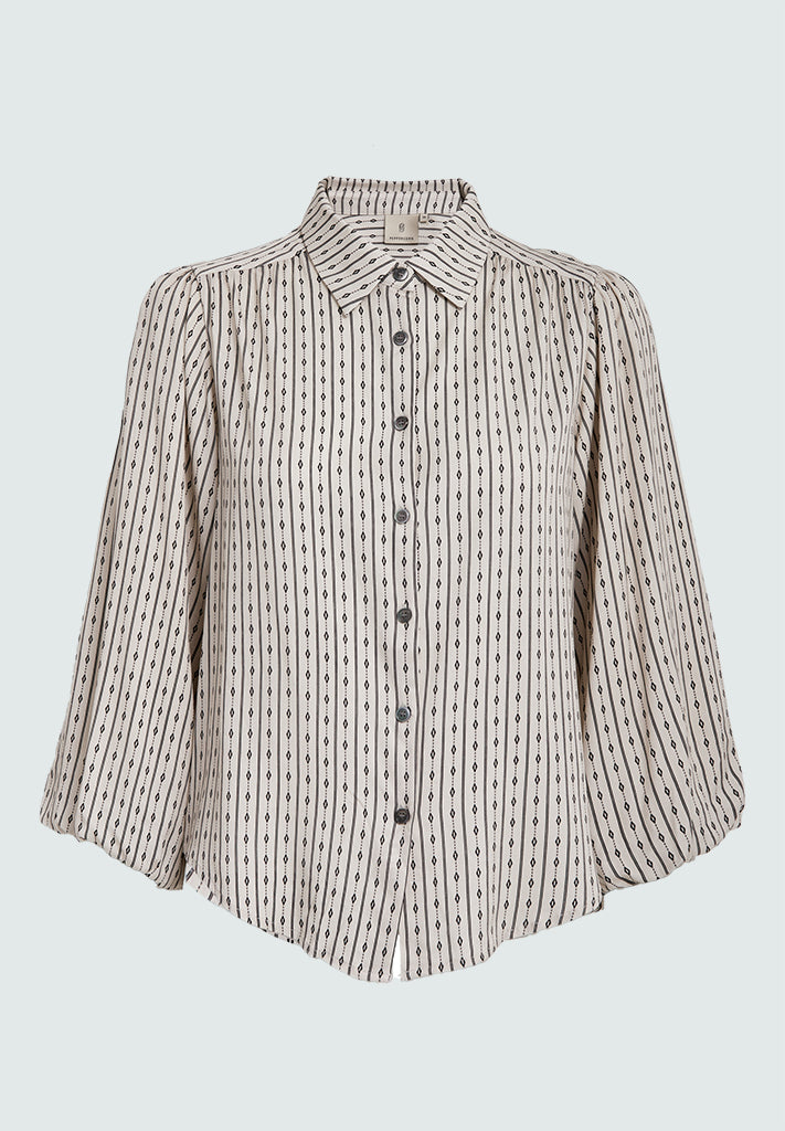 Peppercorn PCGabriella Shirt Shirt 0202P Whitecap Cream Print
