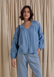 Peppercorn PCGatty Shirt Shirt 1039 FADED DENIM