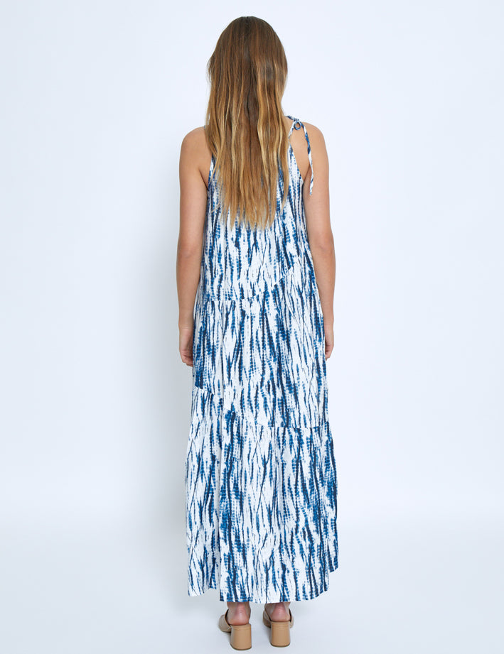 Peppercorn PCGigi Maxi Dress Dress 5007P Palace Blue Print