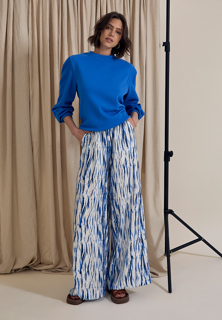 Peppercorn PCGigi Pant Pant 5007P Palace Blue Print
