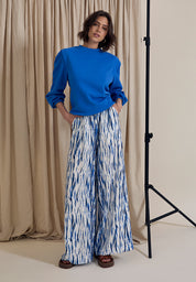 Peppercorn PCGigi Pant Pant 5007P Palace Blue Print