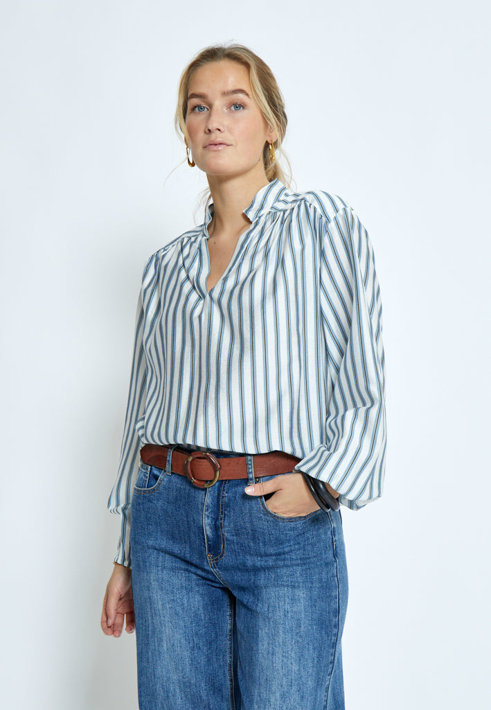 Peppercorn PCGiril Blouse Blouse 1039S FADED DENIM ST