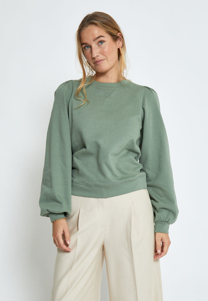 Peppercorn PCGloria GOTS Sweatshirt Sweatshirt 3790 Hedge Green
