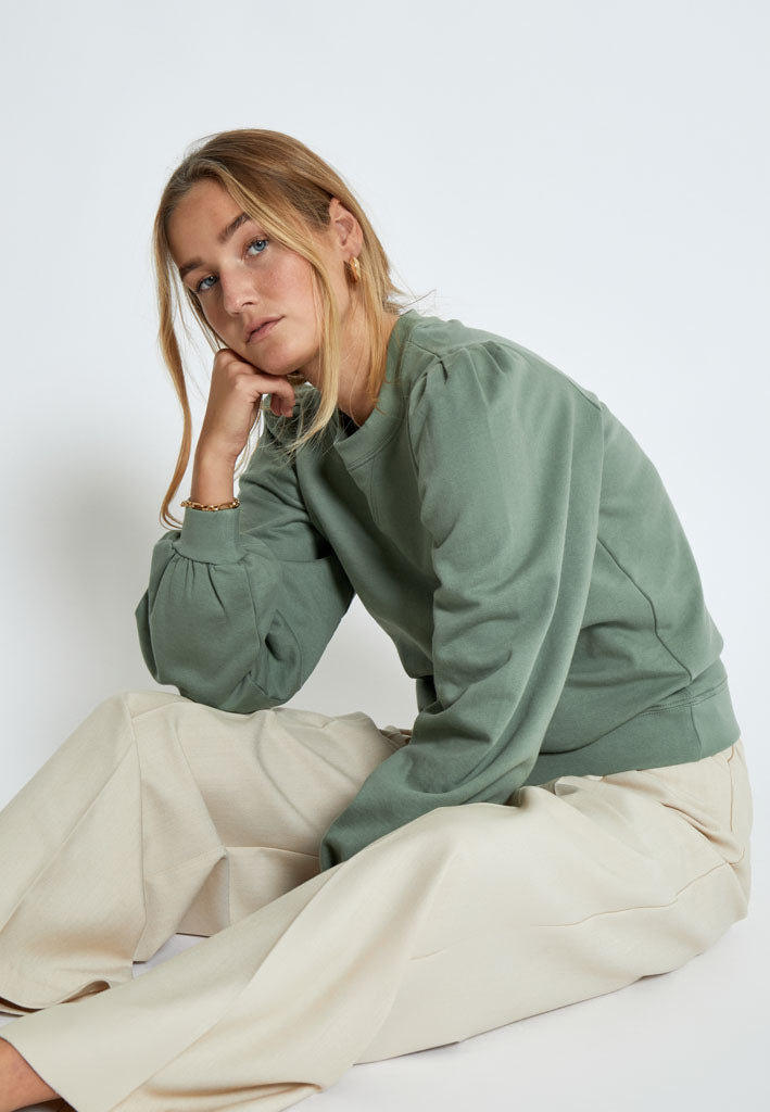 Peppercorn PCGloria GOTS Sweatshirt Sweatshirt 3790 Hedge Green