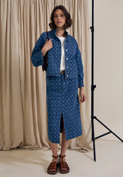 Peppercorn PCGustava Denim Skirt Skirt 9600 Light Blue Wash