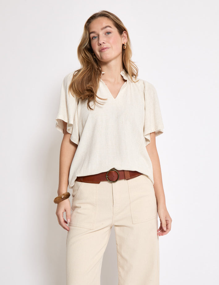 Peppercorn PCHannah Blouse Blouse 0202M Whitecap Grey mel