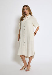 Peppercorn PCHannah Shirt Dress Dress 0202M Whitecap Grey mel