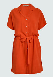 Peppercorn PCHannah Short Dress Dress 4174 Hot Coral