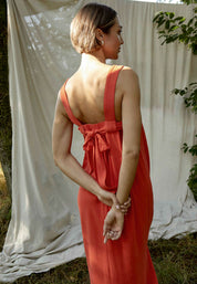 Peppercorn PCHannah Strap Dress Dress 4174 Hot Coral