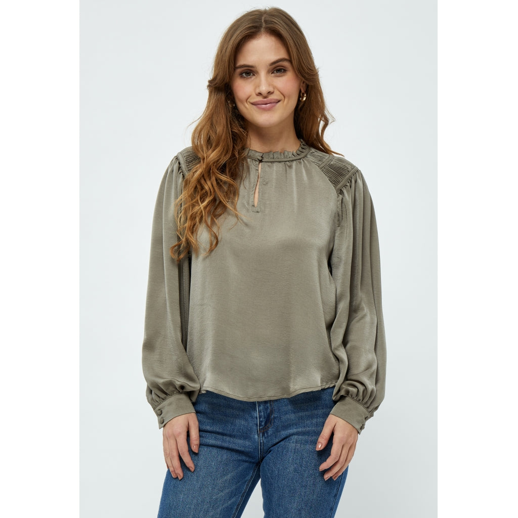 Peppercorn PCHaze Blouse Blouse 0178M Winter Twig Sand Melange