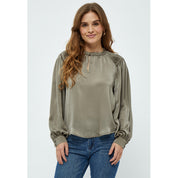 Peppercorn PCHaze Blouse Blouse 0178M Winter Twig Sand Melange