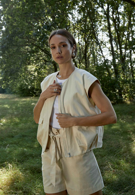 Peppercorn PCHeather Vest Vest 0202 Whitecap Grey