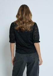 Peppercorn PCKaroline Lace Blouse Blouse 9000 Black