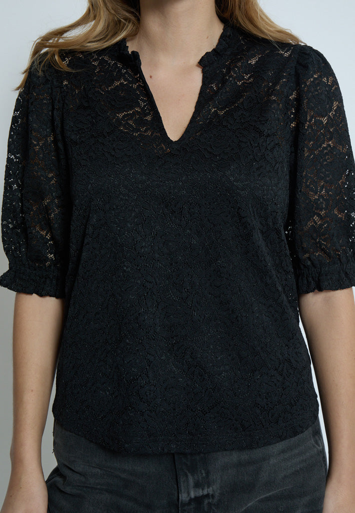 Peppercorn PCKaroline Lace Blouse Blouse 9000 Black