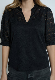 Peppercorn PCKaroline Lace Blouse Blouse 9000 Black