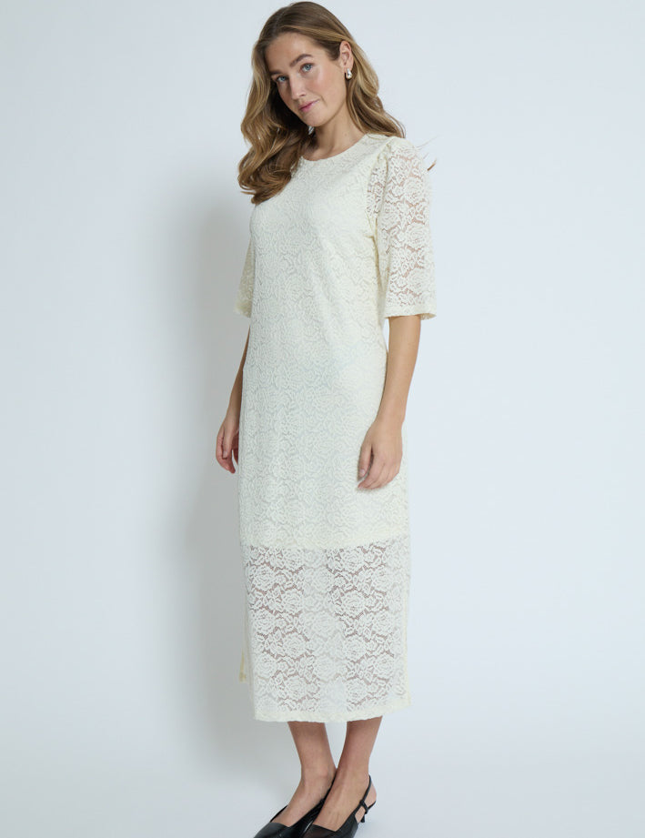 Peppercorn PCKaroline Lace Dress Dress 0002 White Peony