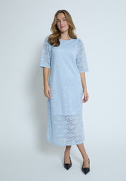 Peppercorn PCKaroline Lace Dress Dress 1039 FADED DENIM