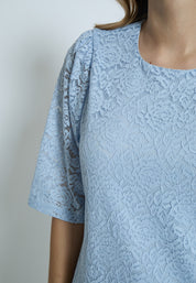 Peppercorn PCKaroline Lace Dress Dress 1039 FADED DENIM