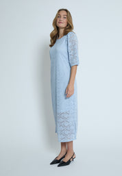 Peppercorn PCKaroline Lace Dress Dress 1039 FADED DENIM