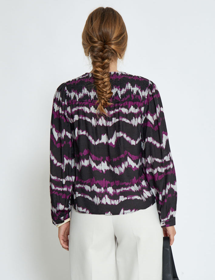 Peppercorn PCParisa Blouse Blouse 9000P Black Print