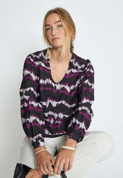 Peppercorn PCParisa Blouse Blouse 9000P Black Print