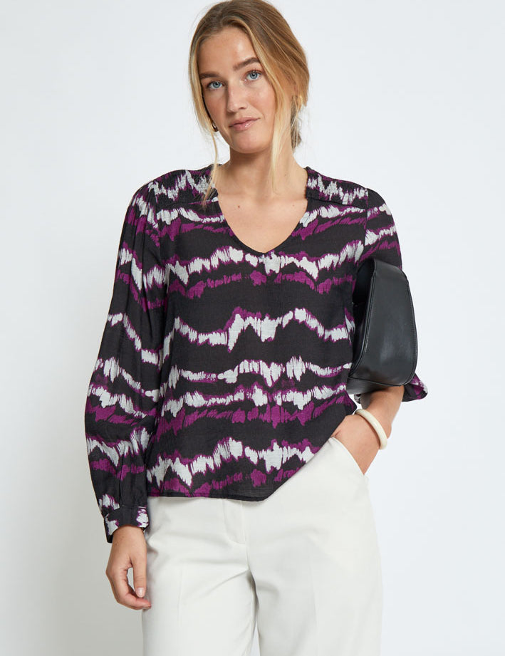Peppercorn PCParisa Blouse Blouse 9000P Black Print