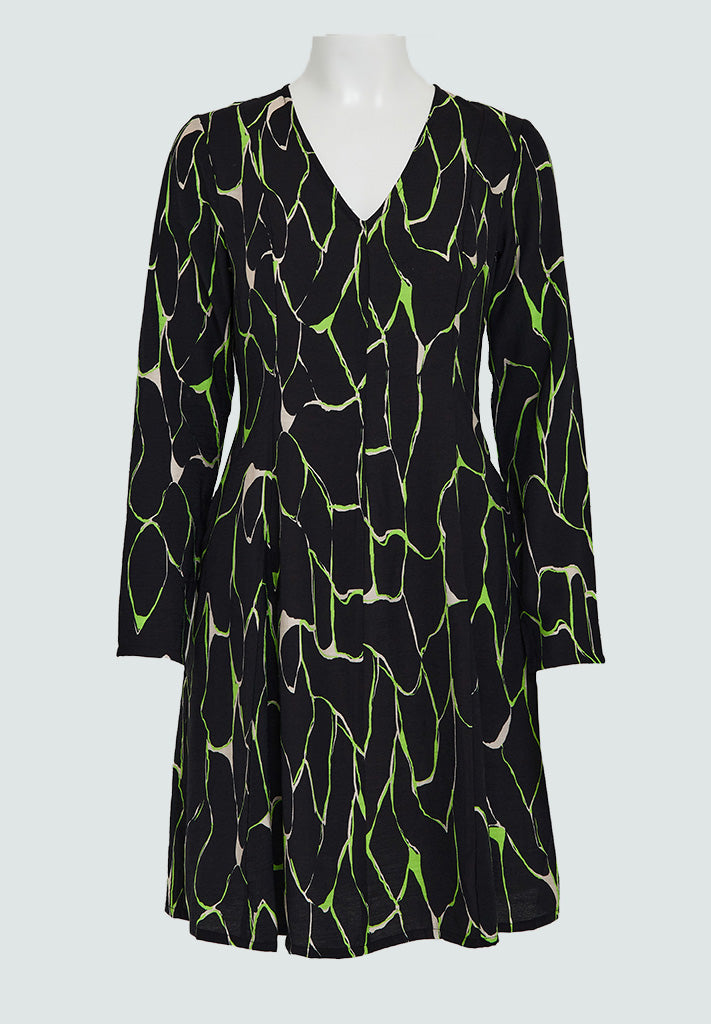 Peppercorn PCParker Odette Short Dress Dress 3186P Foliage Green Print