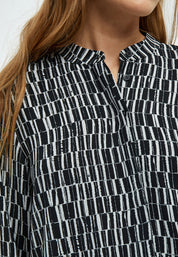 Peppercorn PCPhilippa Long Sleeve Shirt Shirt 2326P Gray Violet Print