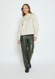 Peppercorn PCPhyllis Round Neck Blouse Blouse 0265 Sandshell