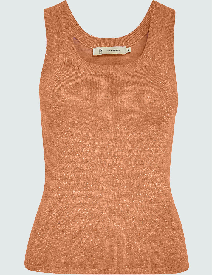 Peppercorn PCRemi Tank Top Top 4142 Toasted Nut Orange