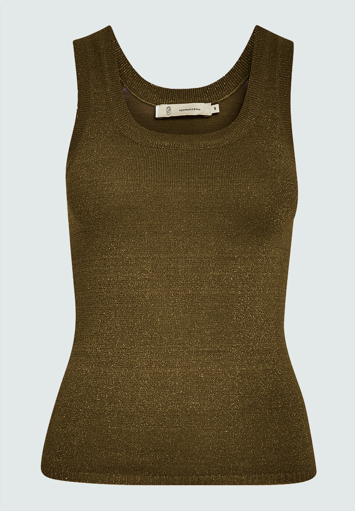 Peppercorn PCRemi Tank Top Top 6012 Kangaroo Brown
